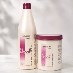 HI-REPAIR • Salerm Cosmetics Sistema de Reconstrucción de Alta Fidelidad (01 + 02)