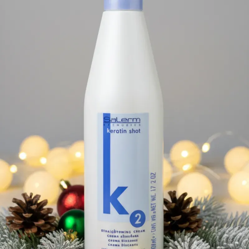 Salerm Keratin Shot 2 Crema alisadora semipermanente alisadora, 17.3 onzas