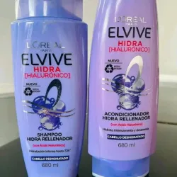 Shampoo y acondicionador Loréal Elvive Ácido hialurónico