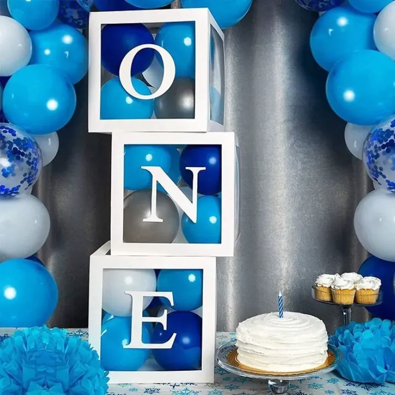 Alquiler de cajas one para decorar con globos 