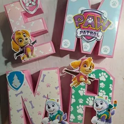 Nombre en 3D (4 letras)