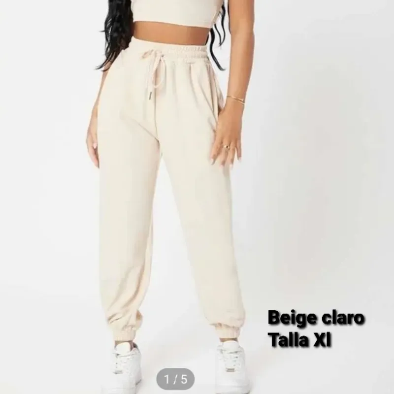 Pantalon jogger Beige Claro 🌹