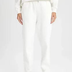 Pantalon jogger de hombre blanco hueso 