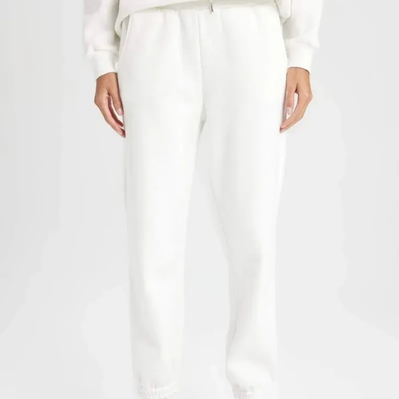 Pantalon jogger de hombre blanco hueso 
