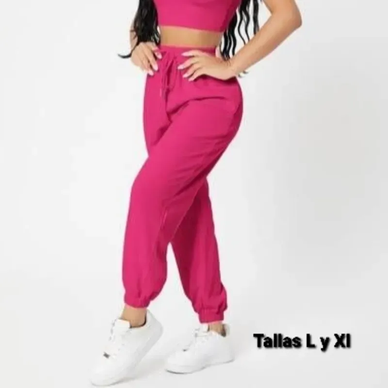 Pantalon jogger de Mujer Rosa Fuscia 🌹