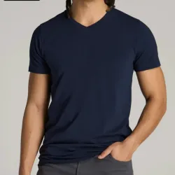 Pullovers de Hombre Azul Oscuro Cuello V