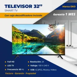 Smart TV de 32 pulgadas EKO con cajita interna