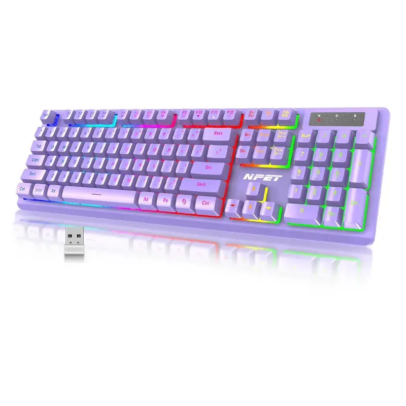 Teclado 🌐 NEPT® ⌨️ Mecánico 🏳️‍🌈 3 juegos RGB