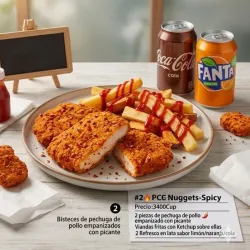 🍗🍟🥤#2 PCS Nuggets-Spicy(🌶Picante)