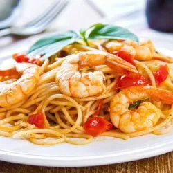 🍝Espaguetis con Camarones 🍤
