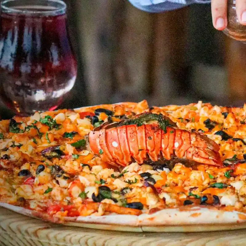 🍕Pizza Familiar con Langosta 🍤 y Queso Gouda 🧀