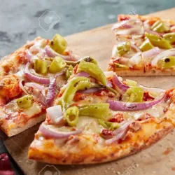 Pizza Familiar con Pimientos 