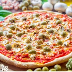 Pizza Familiar con Aceitunas 