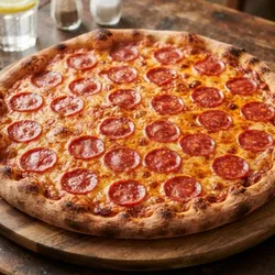 Pizza Familiar con Salchichas 