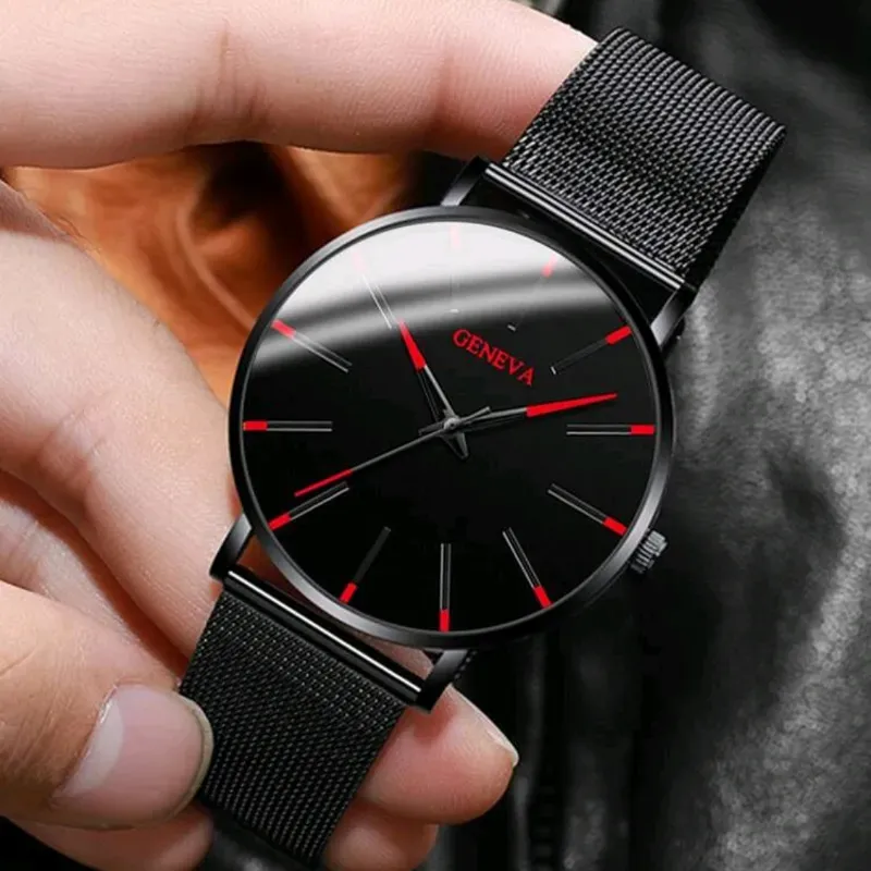 Reloj De Puntero Rojo Con Pulsa 