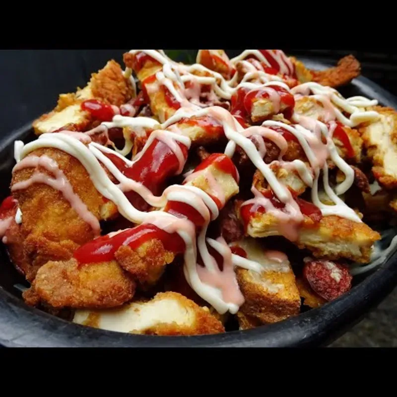 🍟 Salchipapa de pollo 🍗 