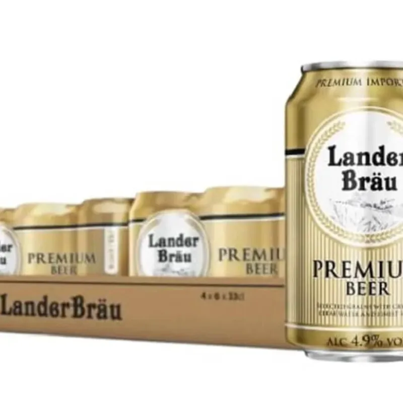 Caja de cerveza lander braün 