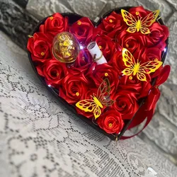 Corazones con flores 