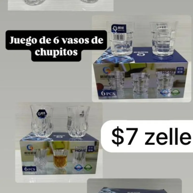 Juegos se vasos de cristal 