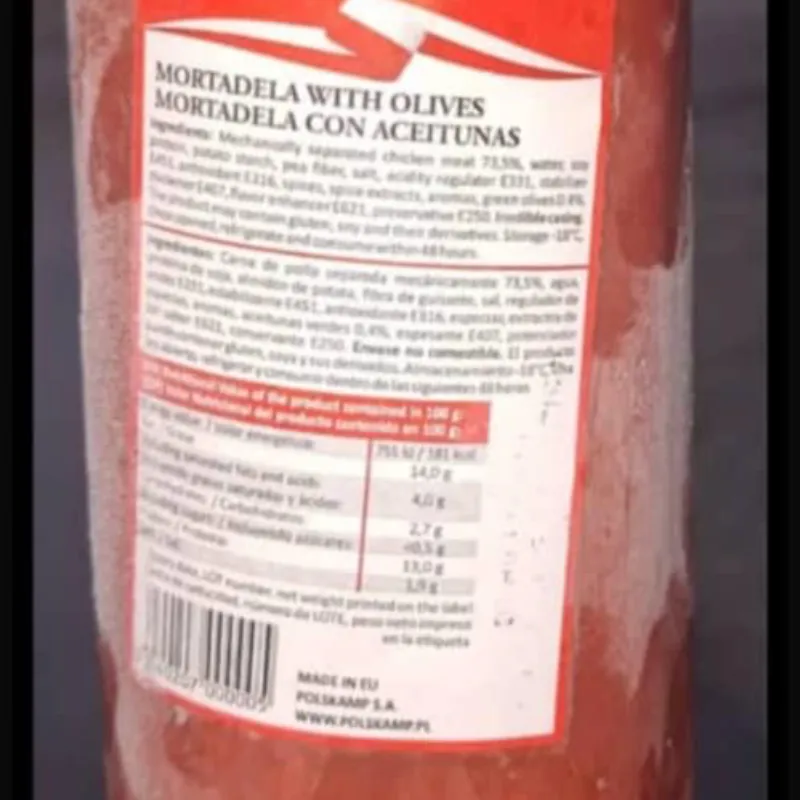 Mortadella con aceituna 