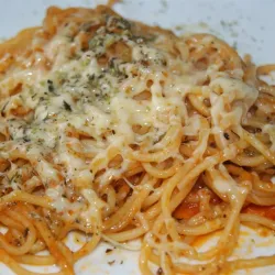 Espaguetis con Queso Houda 