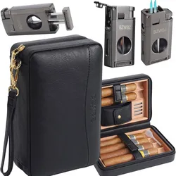 Humidor de mano negro