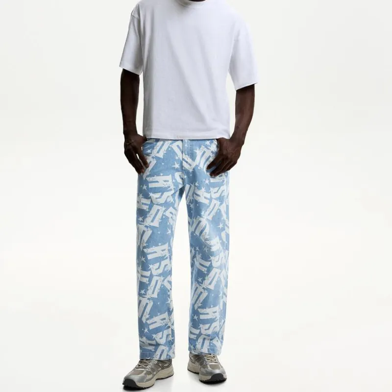 Baggy Print Jean 