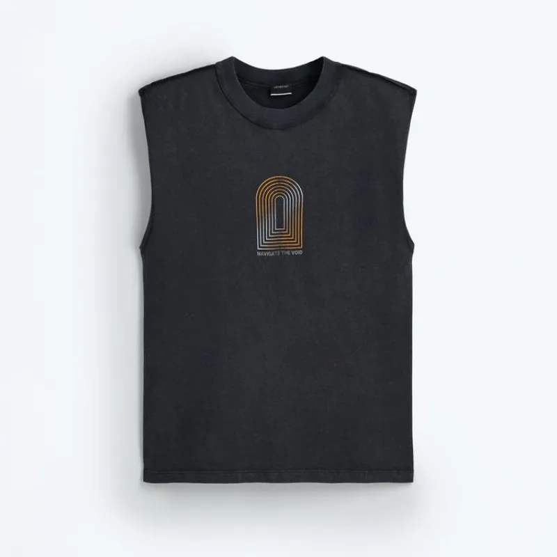 Desmangado estampado 