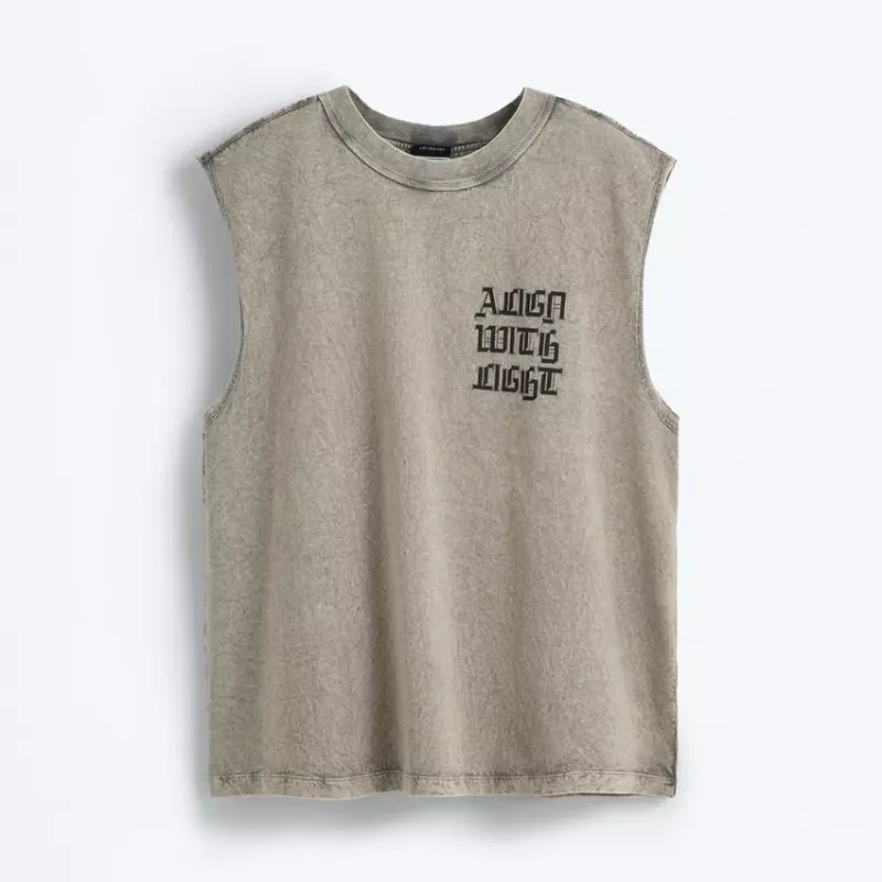 Desmangado estampado 
