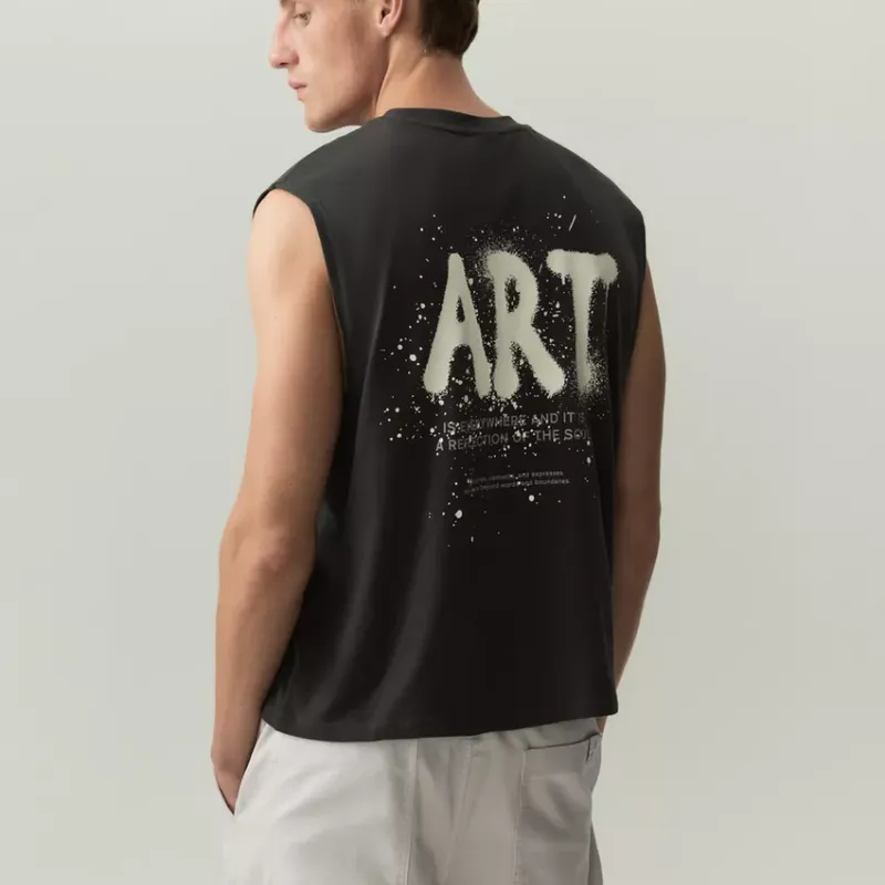 Desmangado estampado 