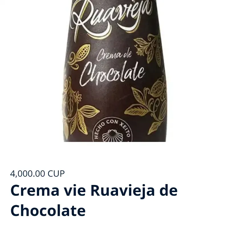 CREMA VIE RUAVIEJA DE CHOCOLATE