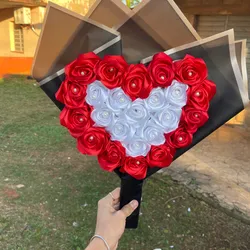 Mini corazón de rosas