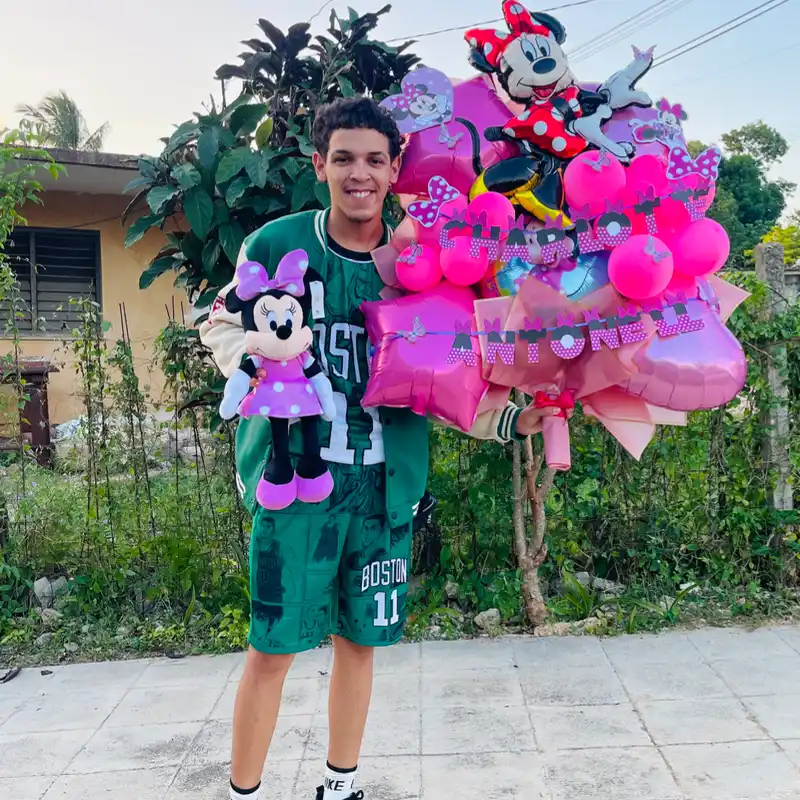 Ramo de globos + peluche 🧸 