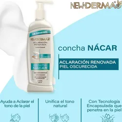 Crema New•Derma Concha nácar 400ml🐚