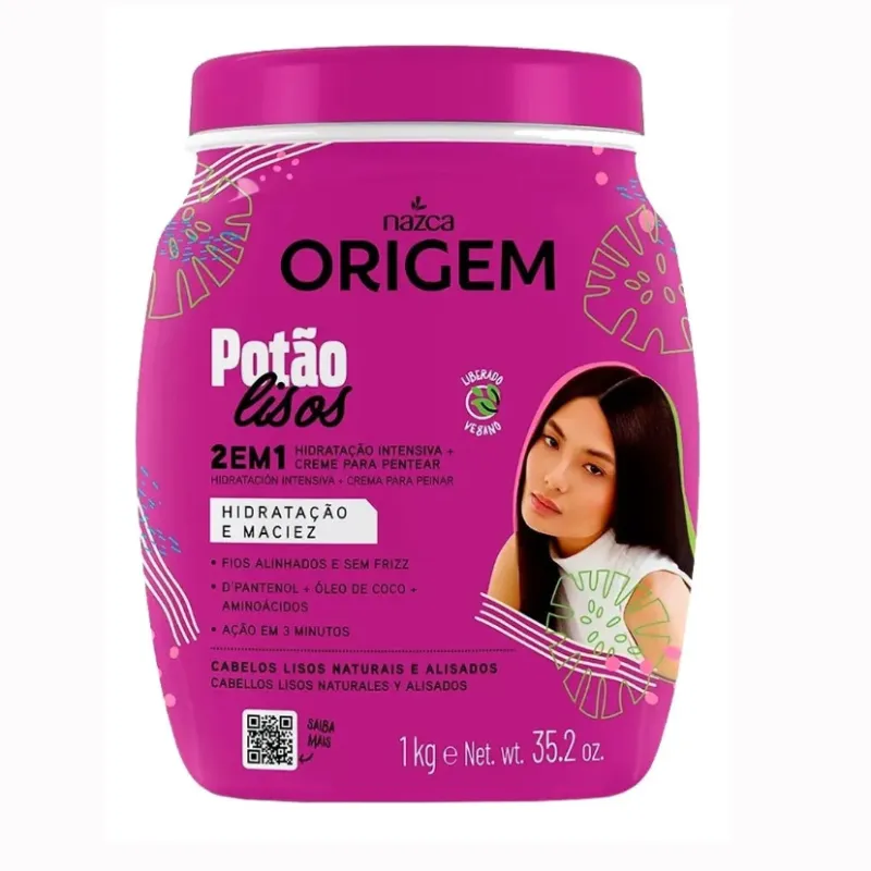 Crema Origem 2en 1 cabellos lisos1kg