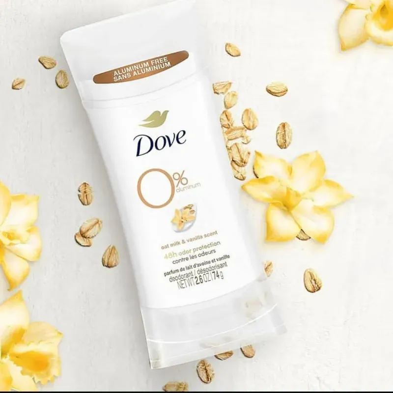 Desodorante Dove 0% aluminio con leche de avena y vainilla🌾