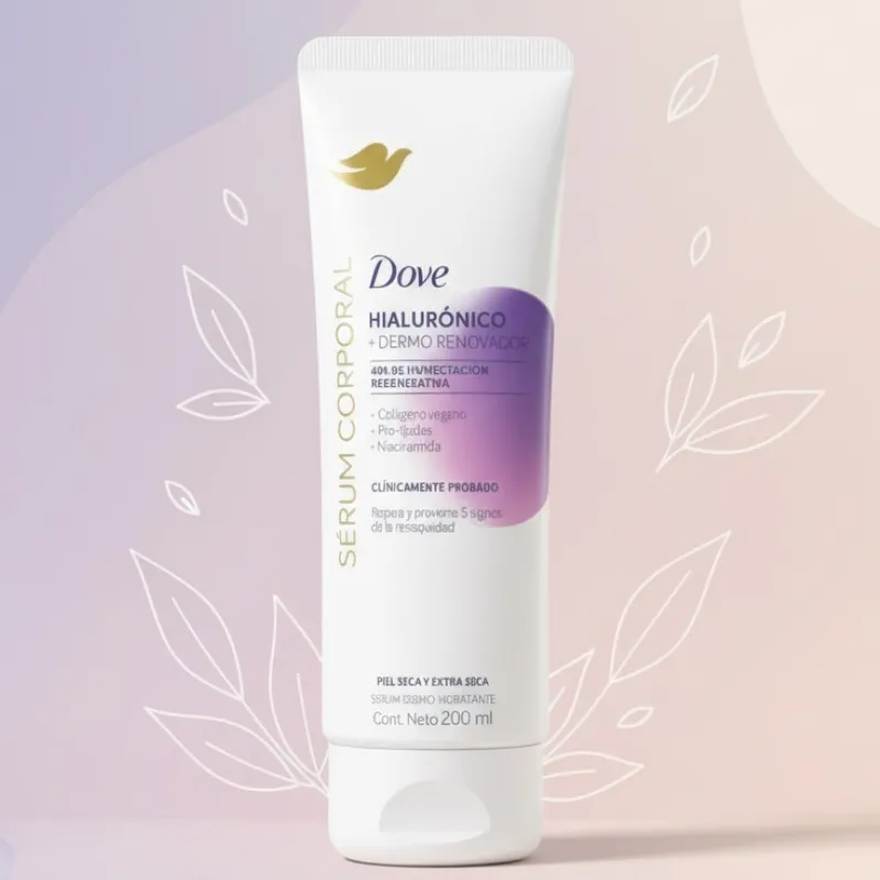 El Sérum Corporal en Crema Dove de Ácido Hialurónico 200ml