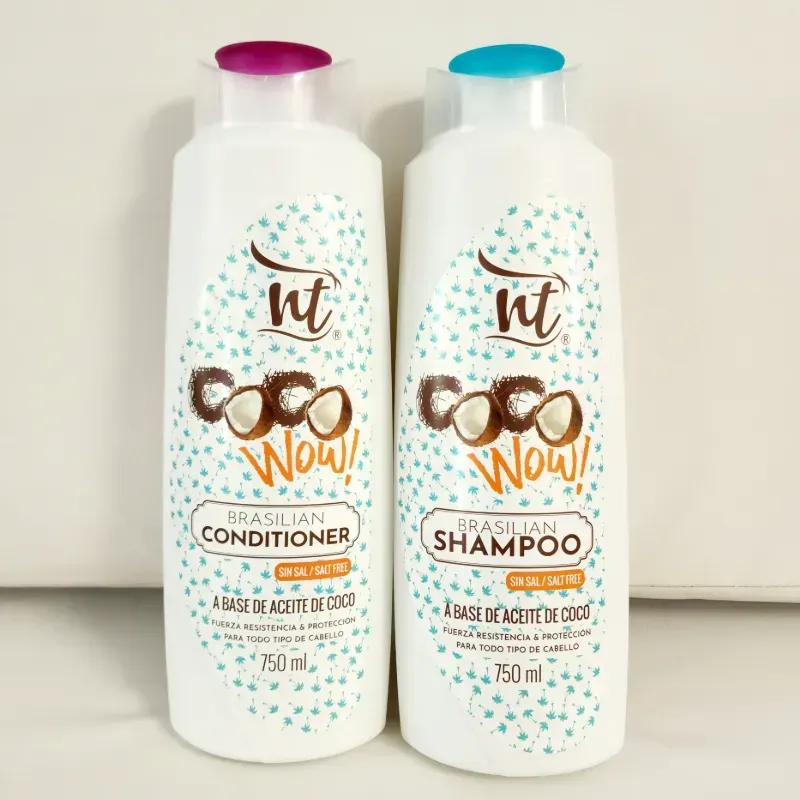 Juego de champú+acondicionador de coco 750ml