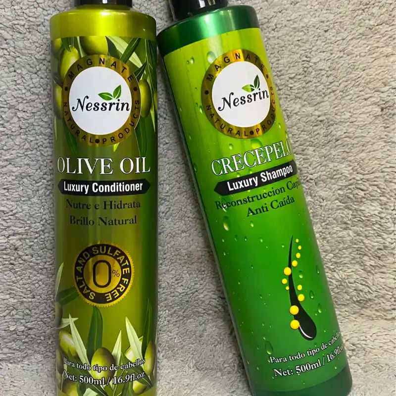 Juego de Shampoo Anti caída con Acondicionador de aceite de oliva🫒