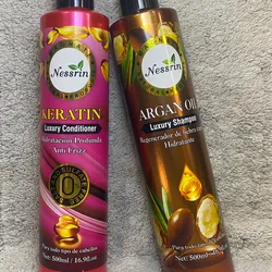 Juego de Shampoo de aceite de Argán🌰con acondicionador Anti frizz