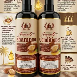 Set Shampoo y Acondicionador de Argán 900ml