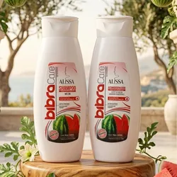 Set de Shampoo y Acondicionador de Melón BibraCare 500ml