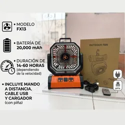 Ventilador recargable Fx13