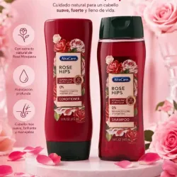Set de champú y acondicionador de rose hips