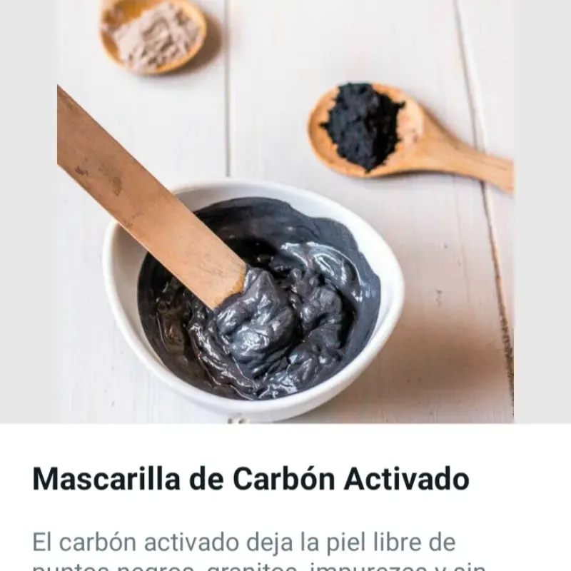 Mascarilla de carbón