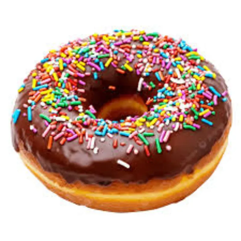 1204060 - Dona cubierta chocolate y chispas (Caja con 144 paquetes de 40 g c/u) - U/M: U