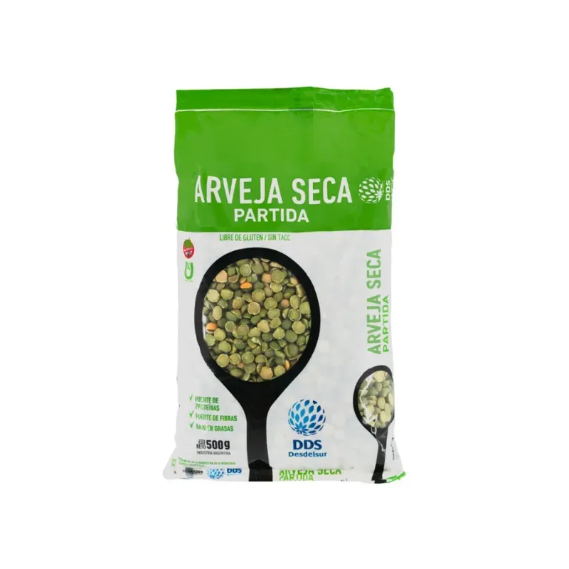 Arveja seca partida (chicharo partido) DDS DESDELSUR 500 g