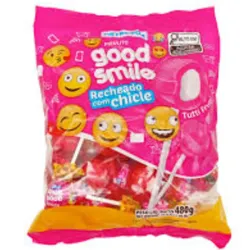1204044 - Chupa chupas rellenos de chicle Good Smile Pietrobon 480 g (Caja de 18 paquetes de 24 unidades) - U/M: U