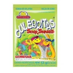 5207013 - Tira de gomitas mini Culebritas Guandy 480 g (Tira de 24 unidades de 20 g) (Cajas de 12 Tiras) (288 unidades por caja) - U/M: U