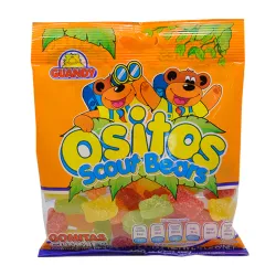 5207014 - Tira de gomitas mini Ositos Guandy 480 g (Tira de 24 unidades de 20 g) (Cajas de 12 Tiras) (288 unidades por caja) - U/M: U